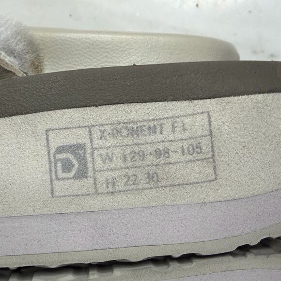 Deckers X Lab Gldtr Slide Sandal Men 10 Gray Beige Flip Flops Recovery Comfort - Picture 13 of 13